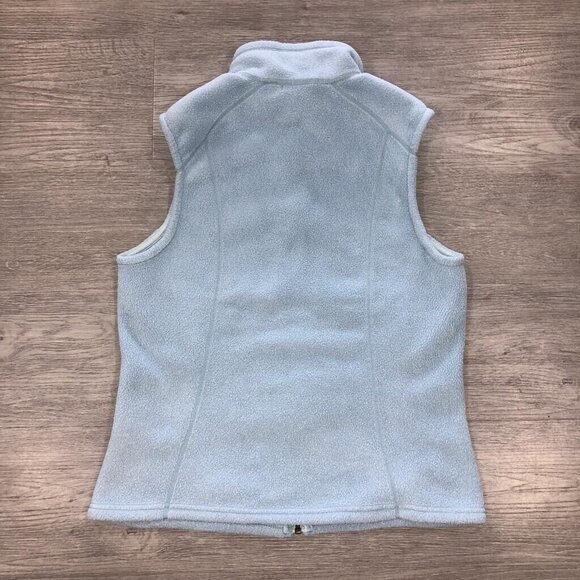 Patagonia Synchilla Women Medium Fleece Vest Sweater Blue Full Zip Outdoor 25164 - Picture 2 of 6